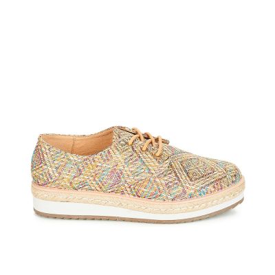 ESPADRILLES ANDRÉ FEMME HARMONICA TEXTILE BEIGE